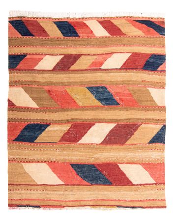 Tapete Kelim - Antigo - 130 x 110 cm - multicolorido