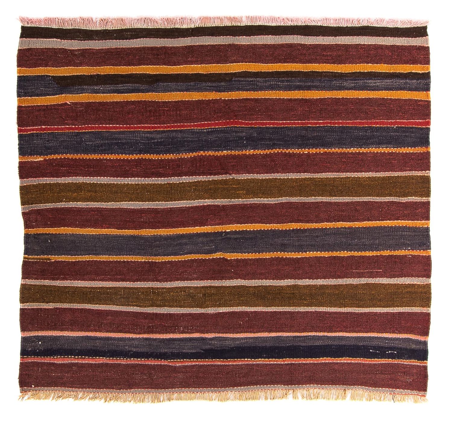 Tapis Kelim - Vieux carré  - 155 x 135 cm - multicolore