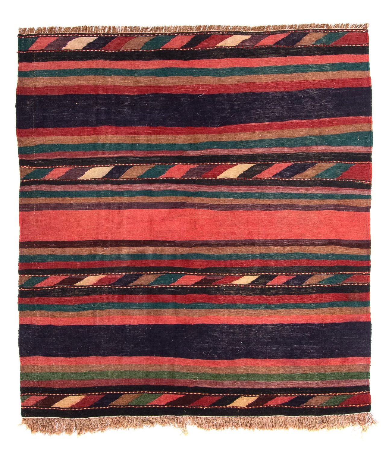 Tapis Kelim - Vieux - 170 x 160 cm - multicolore