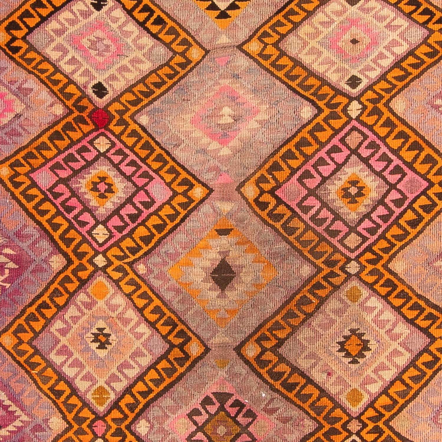 Corredor Tapete Kelim - Antigo - 320 x 155 cm - multicolorido