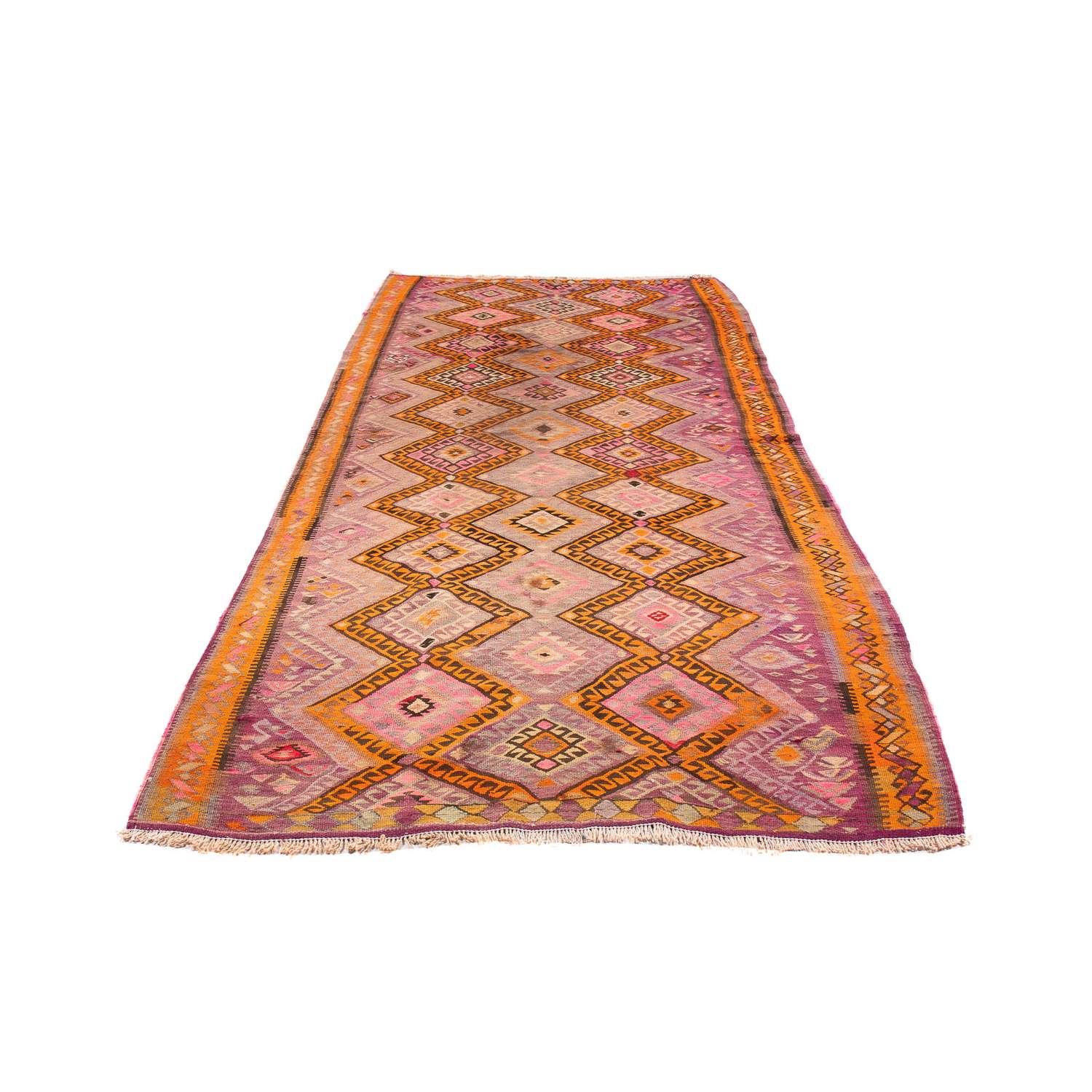 Runner Kelimský koberec - Starý - 320 x 155 cm - vícebarevné