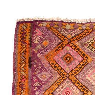 Runner Kelim Rug - Old - 320 x 155 cm - multicolored