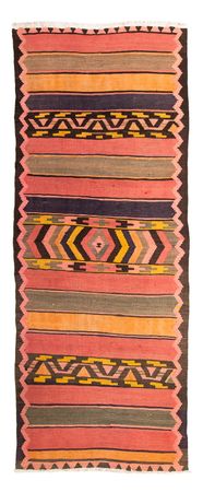 Runner Kelim Rug - Old - 300 x 125 cm - multicolored