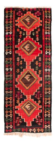 Tapis de couloir Tapis Kelim - Vieux - 330 x 137 cm - multicolore