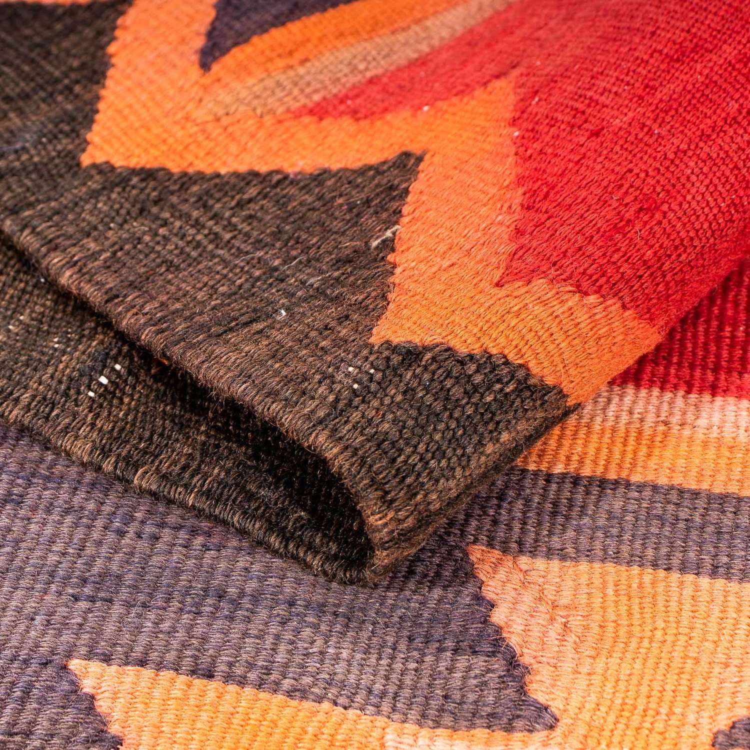 Loper Kelim tapijt - Oud - 325 x 150 cm - veelkleurig