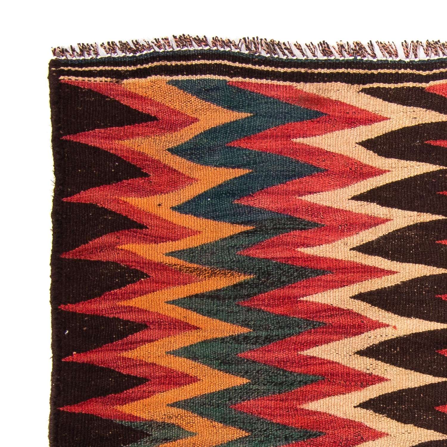 Kelimský koberec - Starý - 130 x 90 cm - vícebarevné