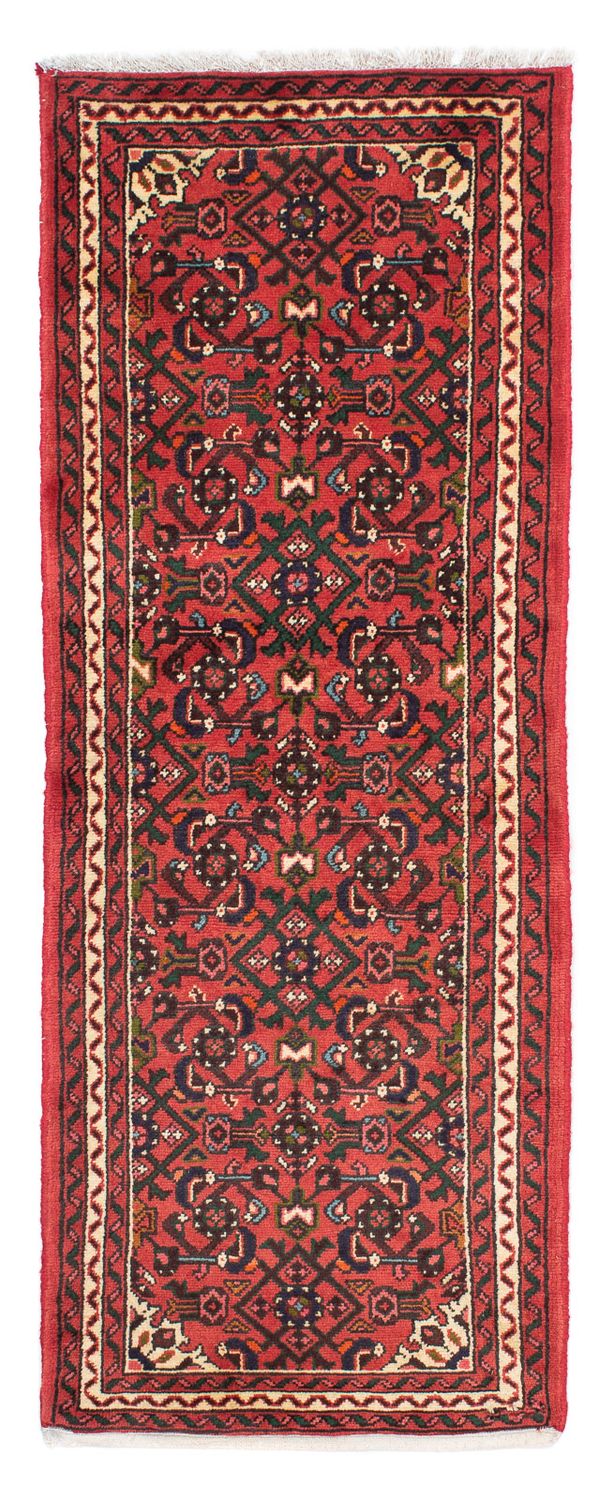 Tapis de couloir Tapis persan - Nomadic - 195 x 70 cm - rouge foncé