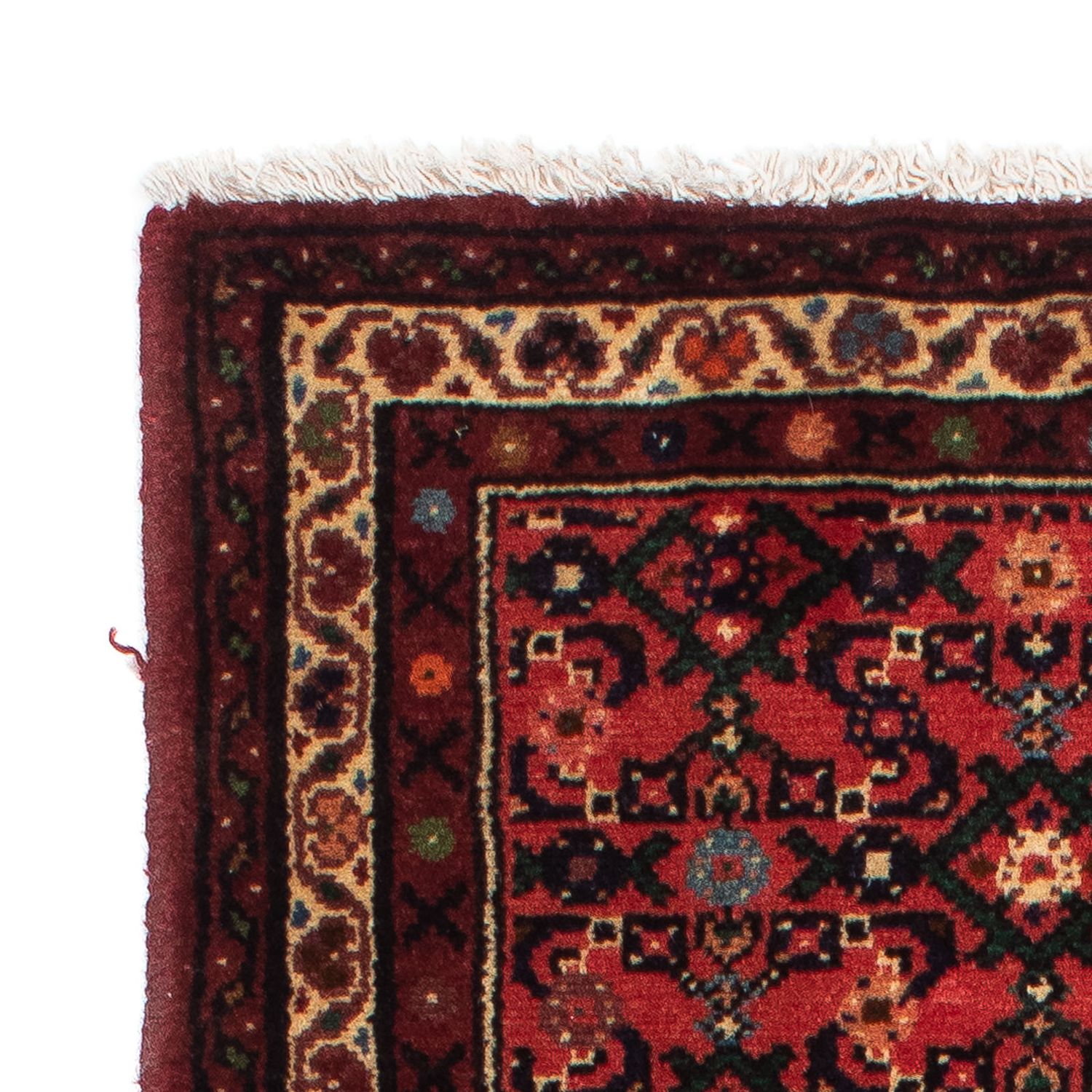 Tapis de couloir Tapis persan - Nomadic - 205 x 70 cm - rouge foncé