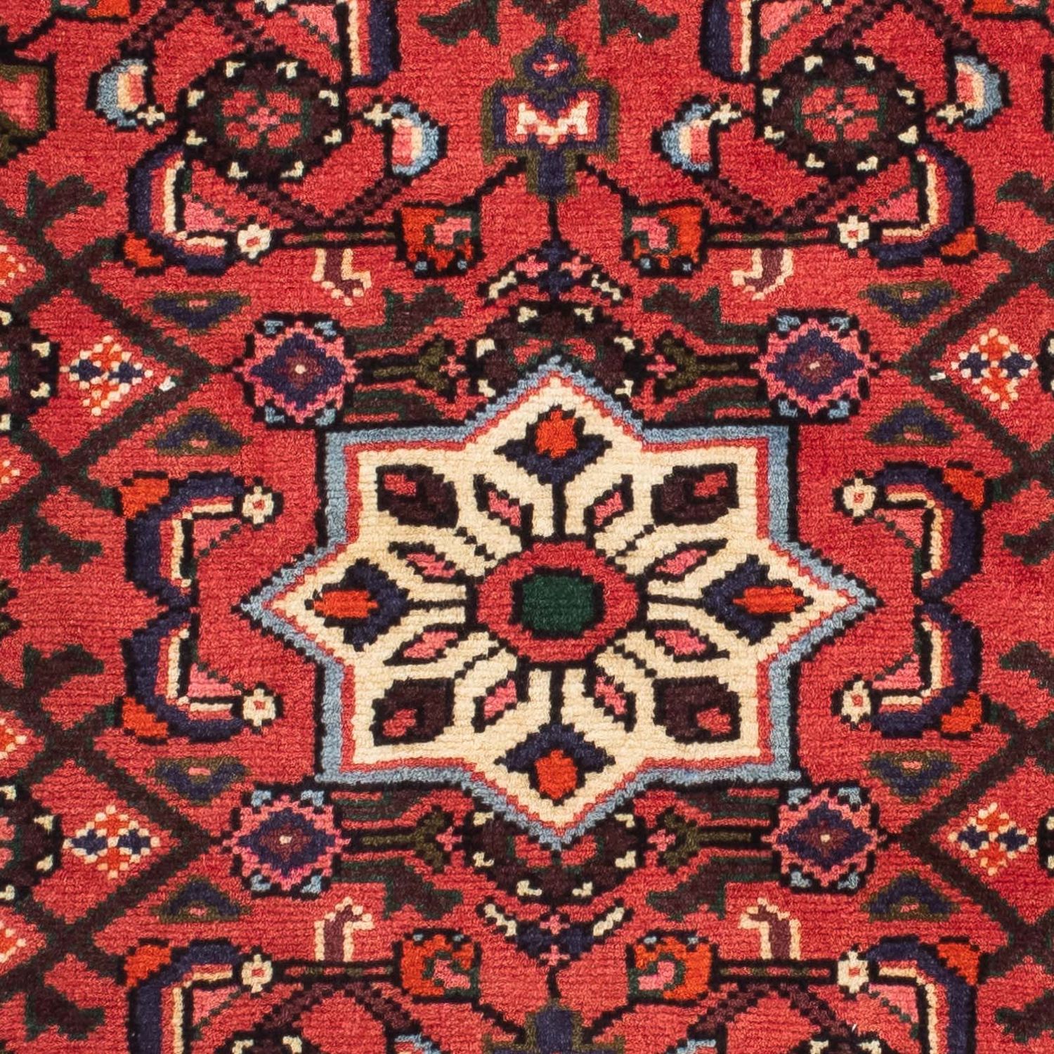 Corredor Tapete Persa - Nomadic - 198 x 75 cm - vermelho escuro