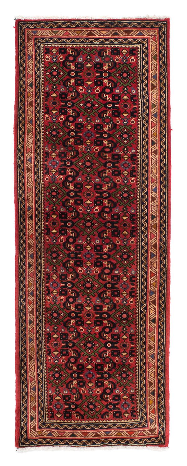 Tapis de couloir Tapis persan - Nomadic - 193 x 65 cm - rouge foncé