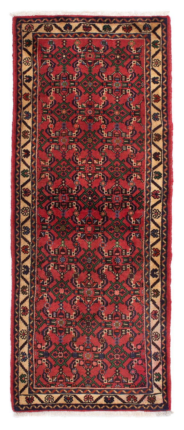 Tapis de couloir Tapis persan - Nomadic - 200 x 76 cm - rouge foncé