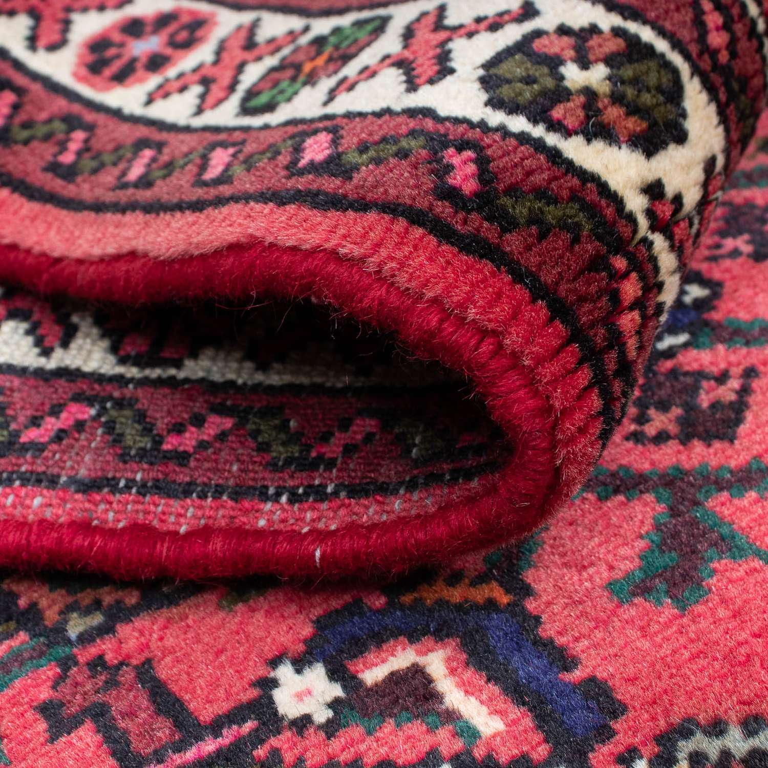 Runner Perský koberec - Nomádský - 200 x 70 cm - tmavě červená