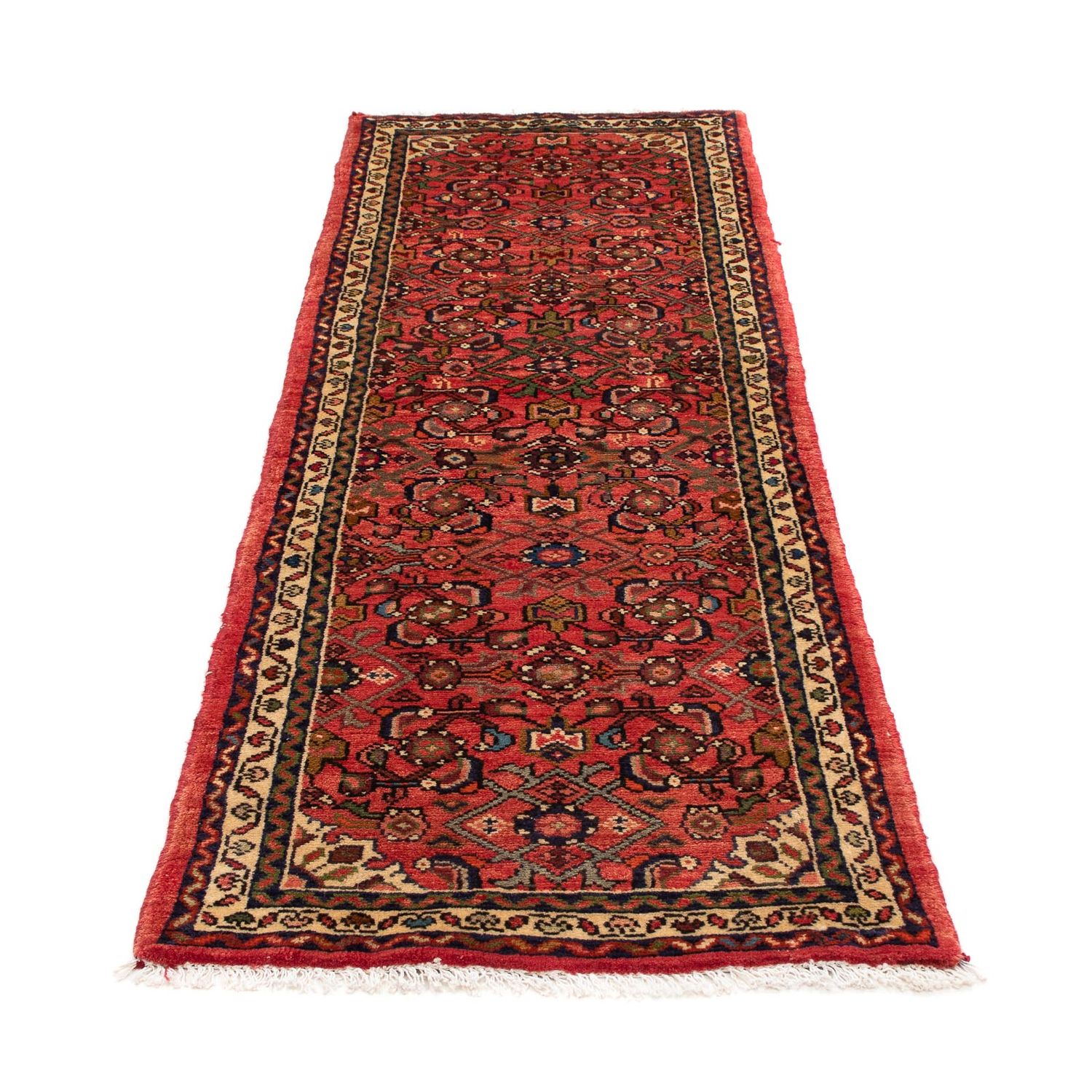 Tapis de couloir Tapis persan - Nomadic - 202 x 72 cm - rouge foncé