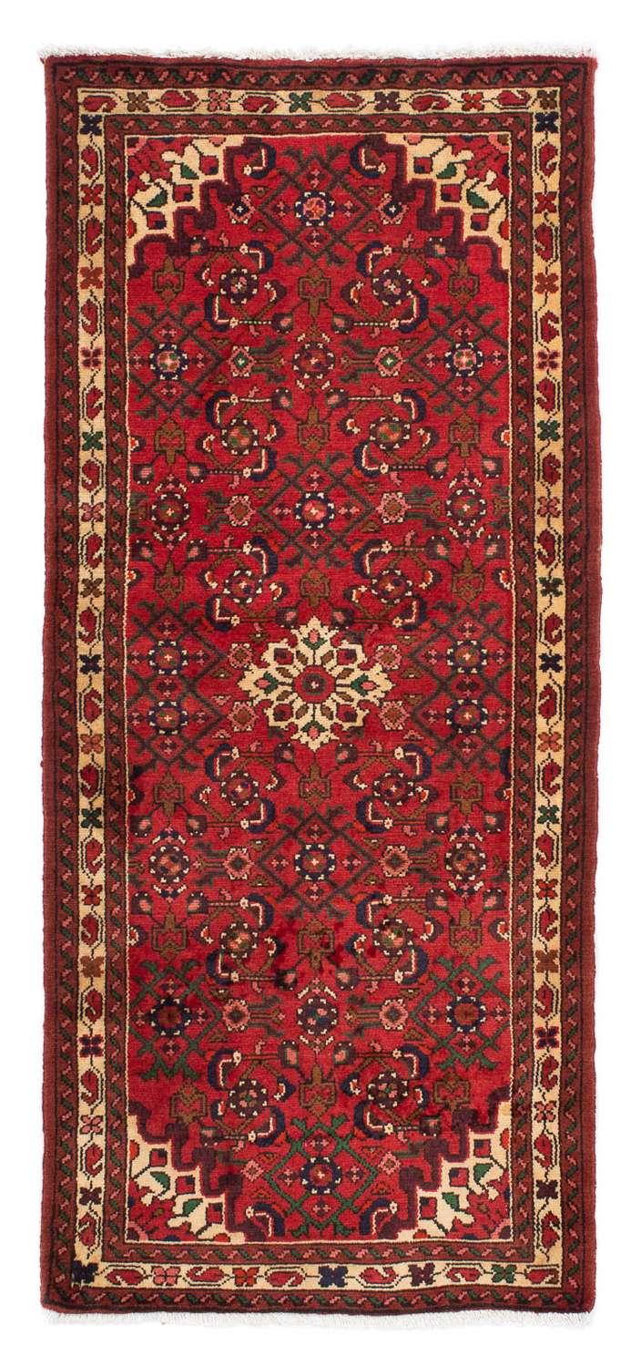 Tapis de couloir Tapis persan - Nomadic - 200 x 80 cm - rouge foncé