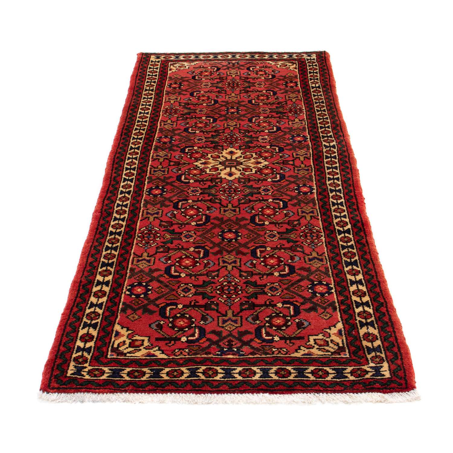 Tapis de couloir Tapis persan - Nomadic - 185 x 78 cm - rouge foncé