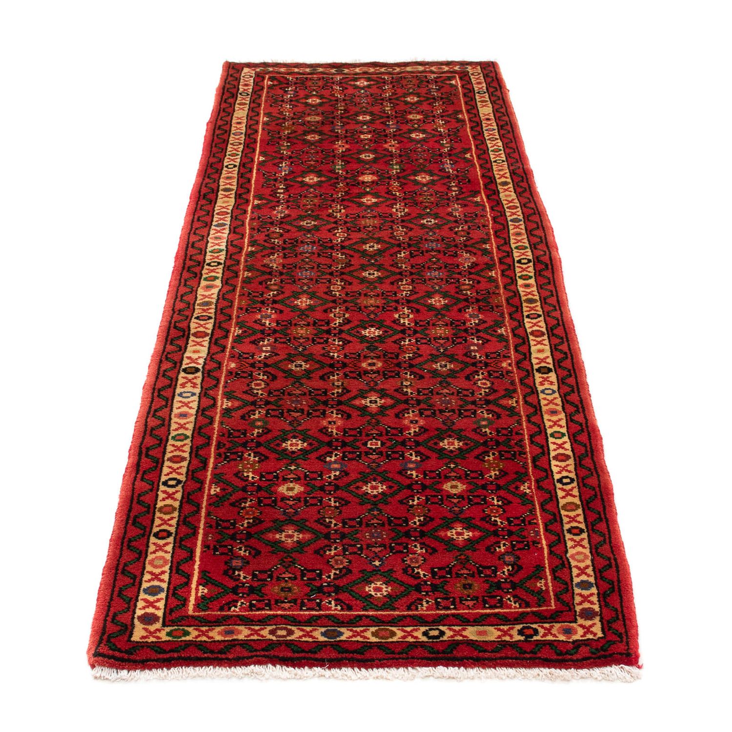 Corredor Tapete Persa - Nomadic - 205 x 70 cm - vermelho escuro