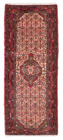 Tapis de couloir Tapis persan - Nomadic - 195 x 76 cm - rouge foncé