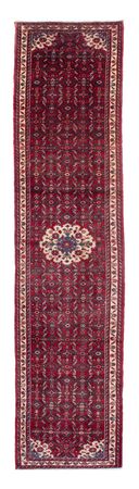 Tapis de couloir Tapis persan - Nomadic - 410 x 85 cm - rouge foncé