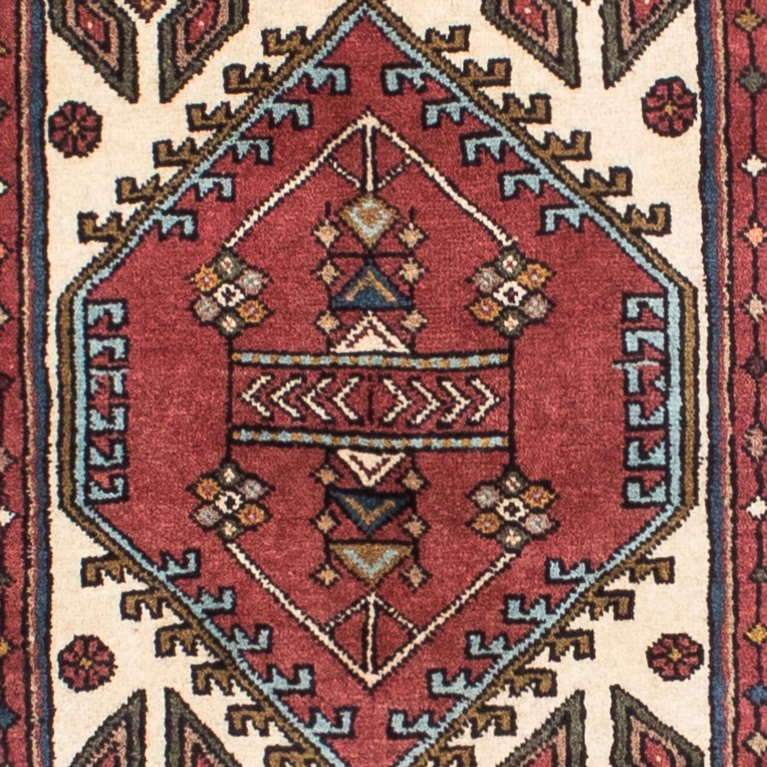 Runner Perský koberec - Nomádský - 298 x 68 cm - béžová