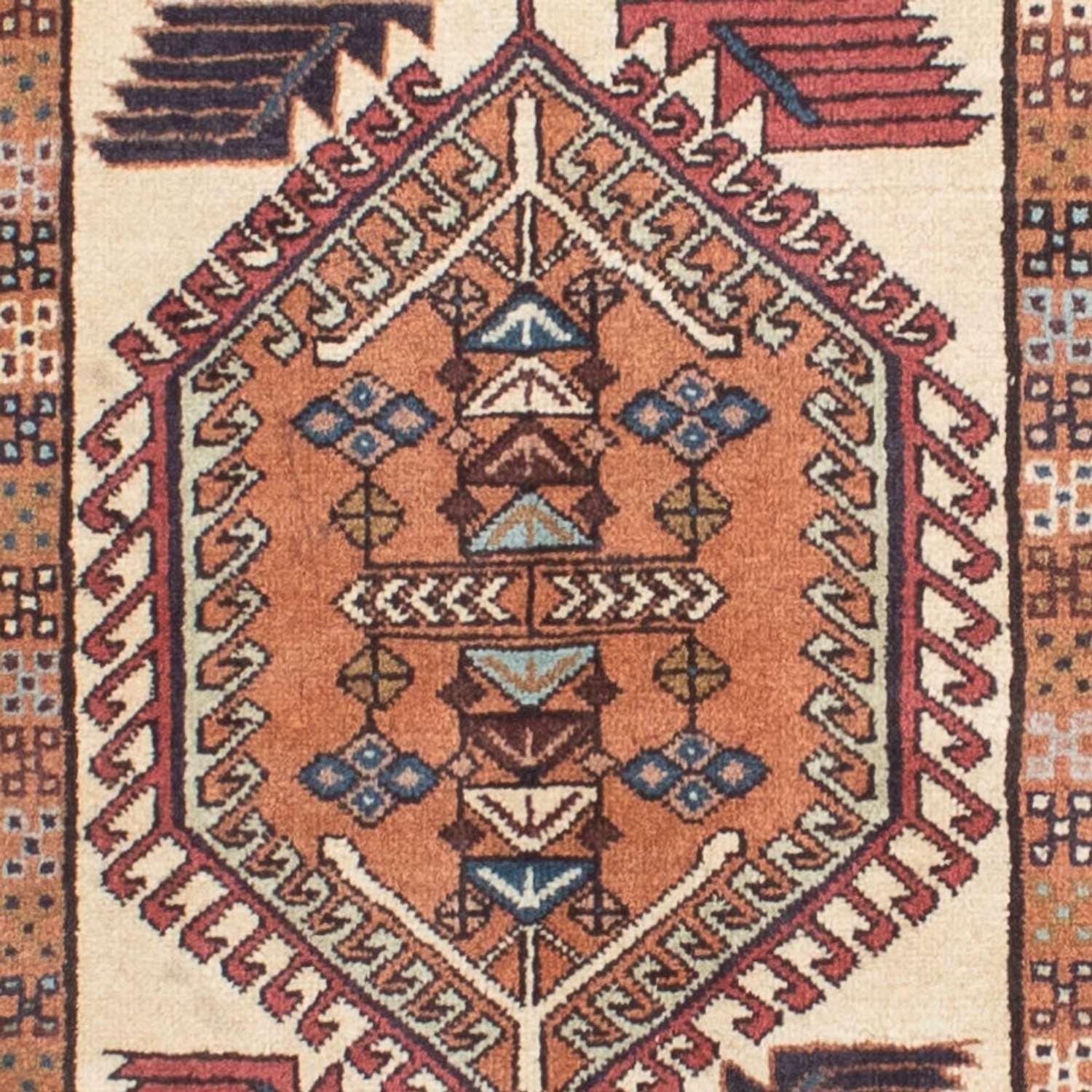 Tapis de couloir Tapis persan - Nomadic - 291 x 73 cm - beige