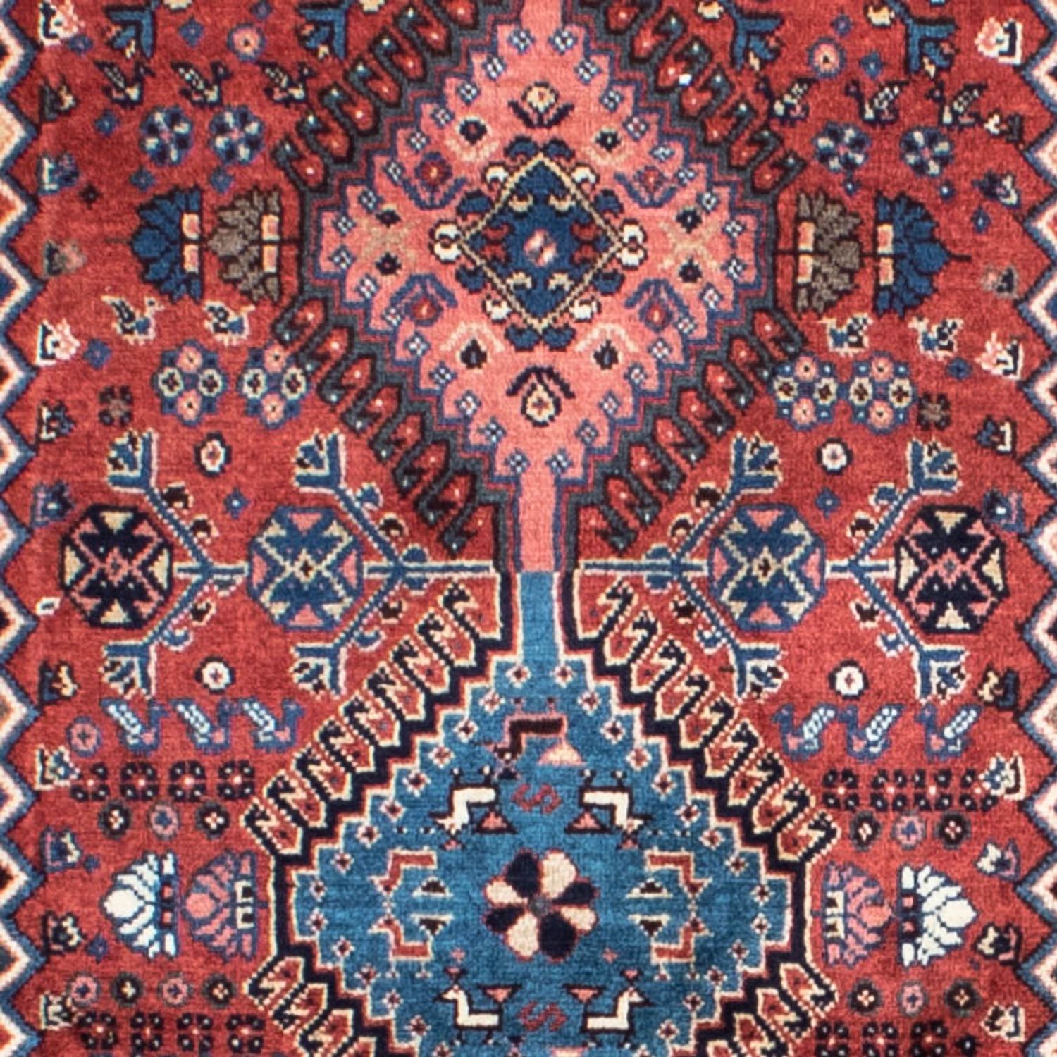 Alfombra de pasillo Alfombra persa - Nómada - 283 x 80 cm - rojo oscuro