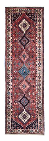 Tapis de couloir Tapis persan - Nomadic - 283 x 80 cm - rouge foncé