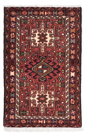 Alfombra persa - Nómada - 100 x 67 cm - rojo oscuro