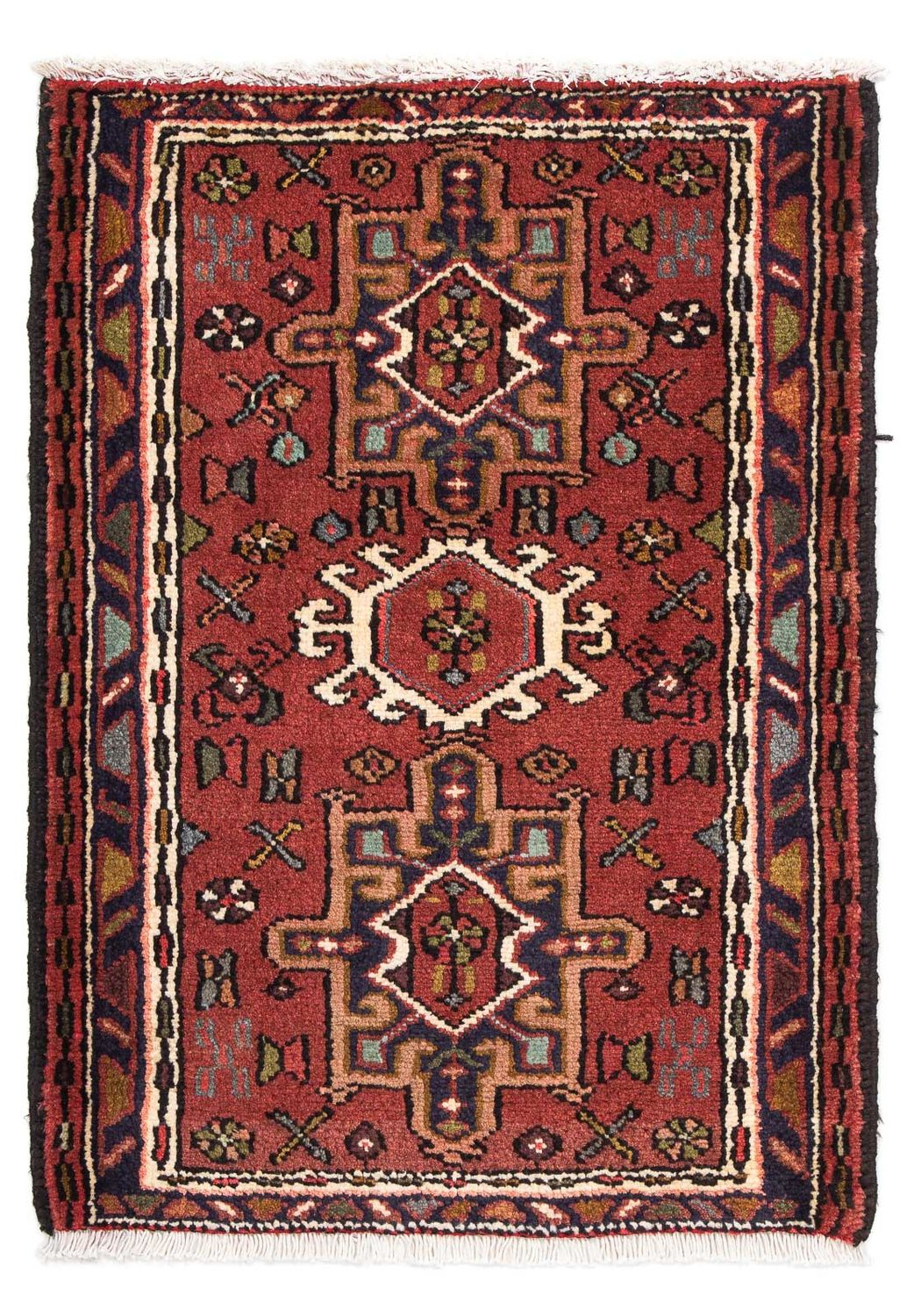 Perser Rug - Nomadic - 98 x 70 cm - dark red