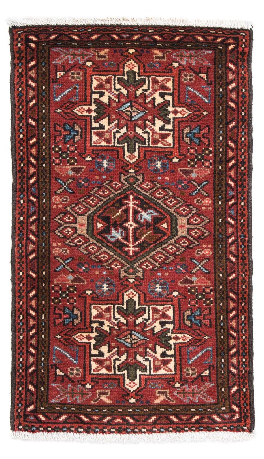 Tapis persan - Nomadic - 108 x 65 cm - rouge foncé