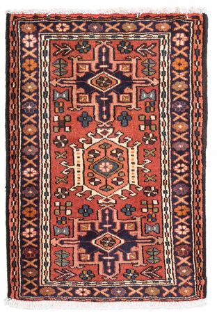 Tapis persan - Nomadic - 95 x 70 cm - rouge clair