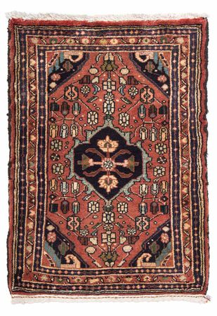 Tapis persan - Nomadic - 90 x 62 cm - rouille