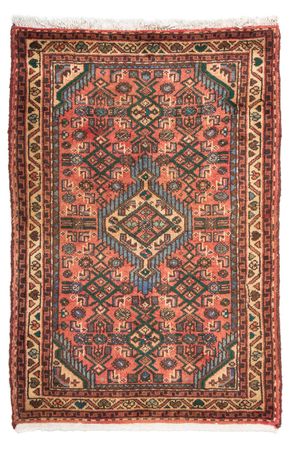 Tapis persan - Nomadic - 96 x 68 cm - rouge clair