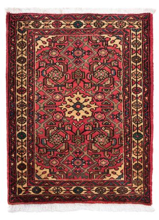 Alfombra persa - Nómada - 91 x 70 cm - rojo oscuro