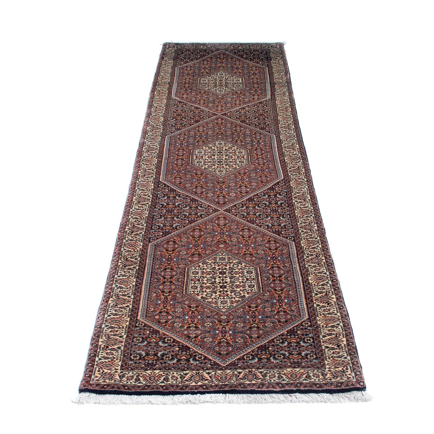 Loper Perzisch tapijt - Bijar - 287 x 70 cm - veelkleurig