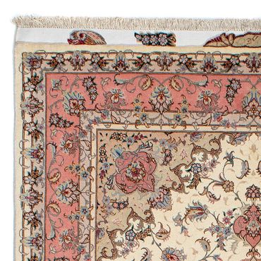 Perzisch tapijt - Tabriz - Royal - 210 x 150 cm - beige