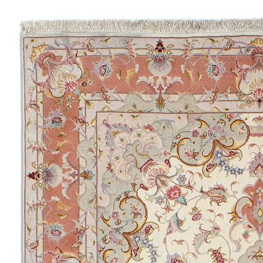 Alfombra Persa - Tabriz - Real - 205 x 152 cm - beige