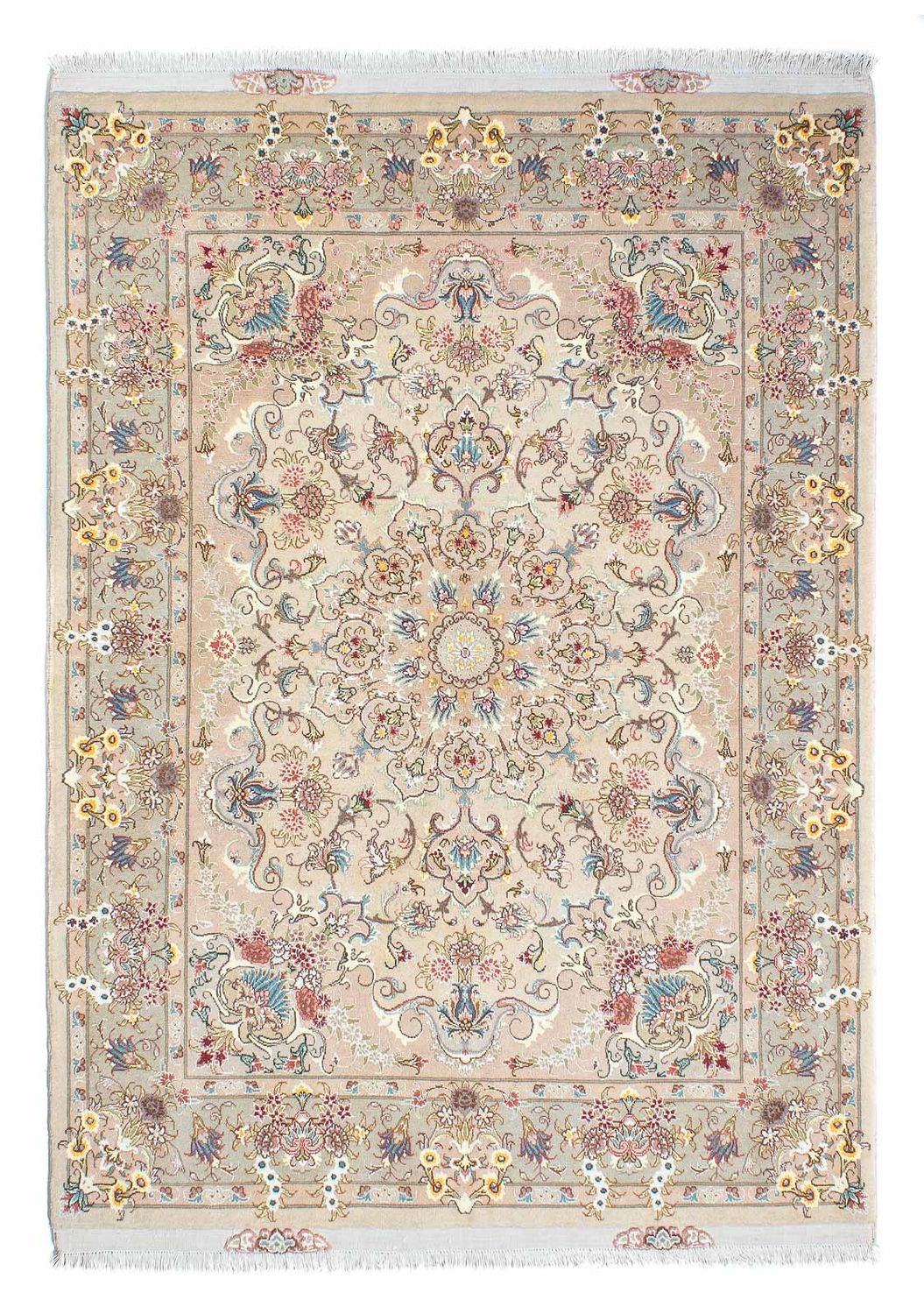 Persisk teppe - Tabriz - Royal - 210 x 150 cm - beige