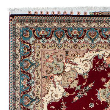 Tappeto Persero - Tabriz - Reale - 204 x 153 cm - rosso scuro