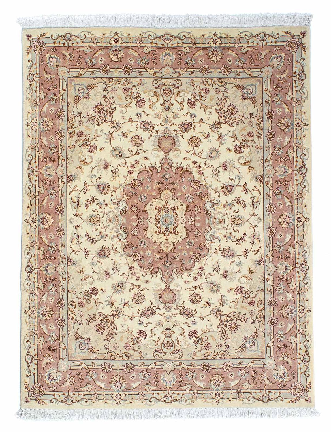 Persisk matta - Tabriz - Royal - 196 x 149 cm - beige