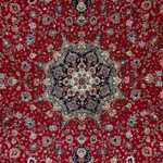 Tapete Persa - Tabriz - 214 x 150 cm - vermelho escuro