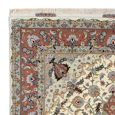 Perzisch tapijt - Tabriz - 205 x 150 cm - beige