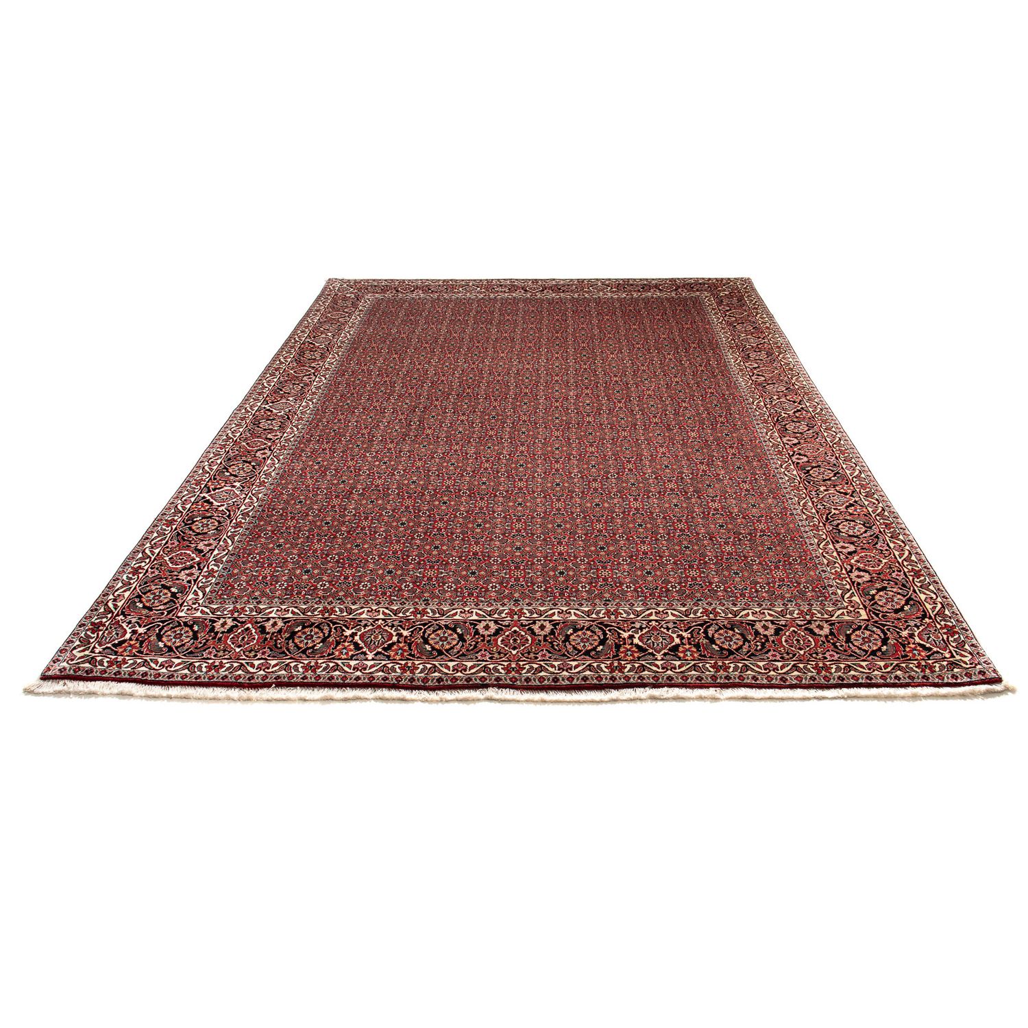 Tapis persan - Bidjar - 297 x 200 cm - rouge foncé