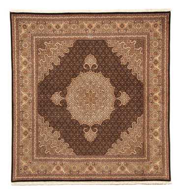 Perser Rug - Tabriz square  - 210 x 200 cm - light brown