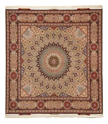 Perzisch tapijt - Tabriz - Royal vierkant  - 206 x 204 cm - veelkleurig