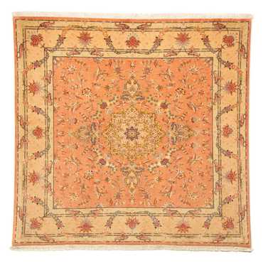 Tapis persan - Tabriz - Royal carré  - 204 x 192 cm - rouge clair