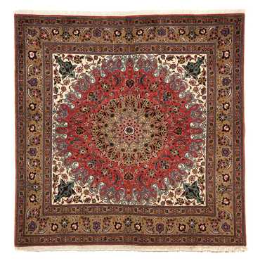 Tappeto Persero - Tabriz - Reale quadrato  - 202 x 200 cm - multicolore