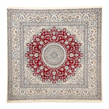 Tapis persan - Nain - Premium carré  - 205 x 197 cm - beige