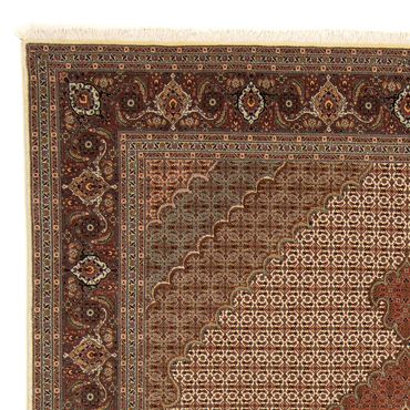 Tapis persan - Tabriz - 252 x 202 cm - marron clair