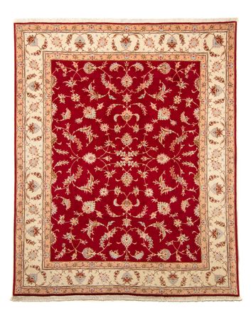 Alfombra Persa - Tabriz - Real - 255 x 204 cm - rojo oscuro