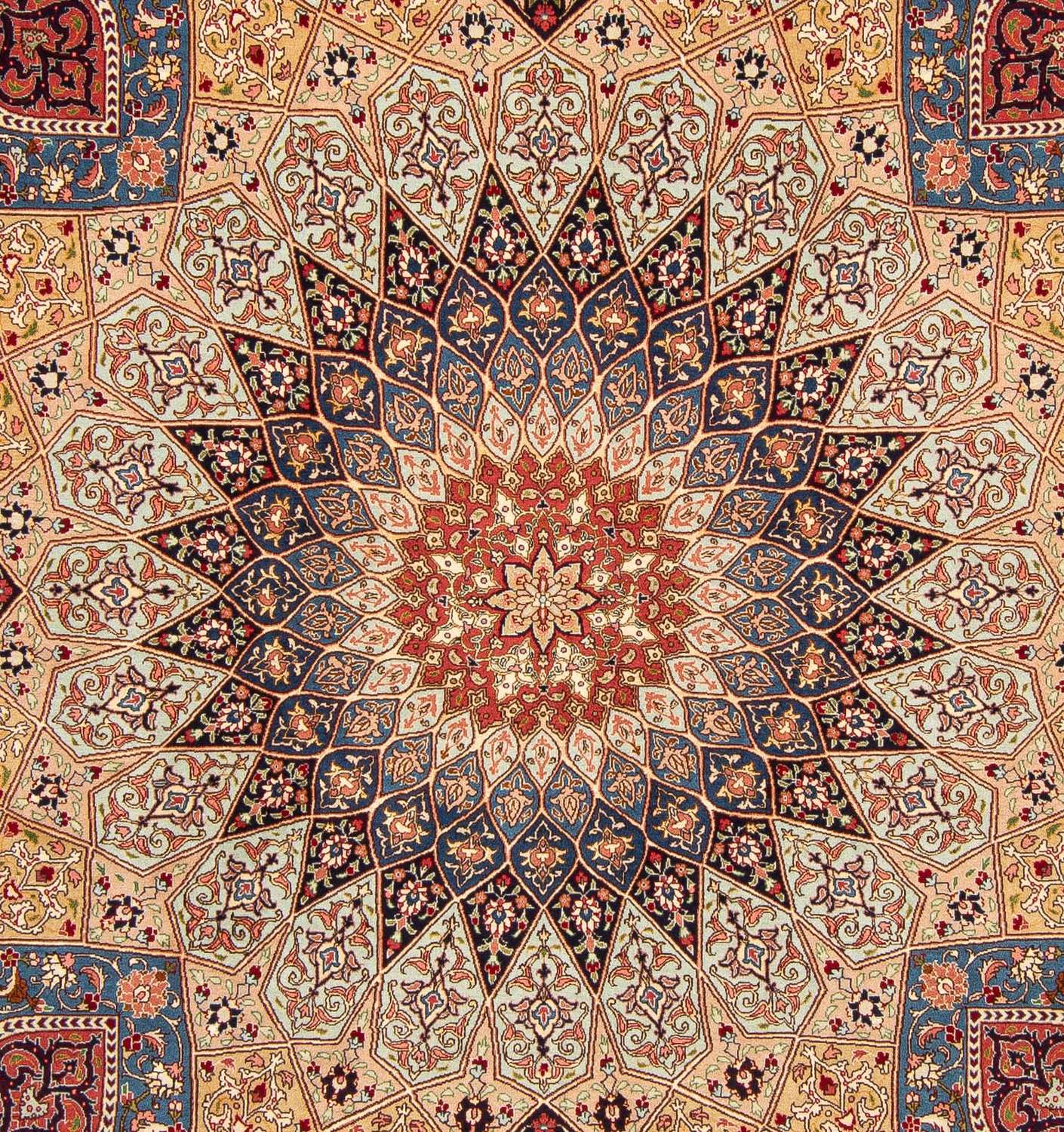 Tapete Persa - Tabriz - Royal - 251 x 203 cm - multicolorido